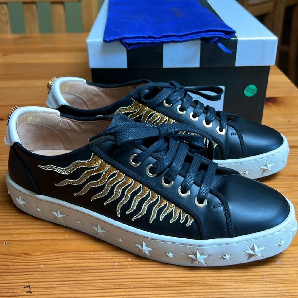 Aquazzura Sun Ray Sneakers, size 37
